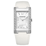 正品代购 施华洛世奇 swarovski 女士 白色 方形水晶手表 1094368