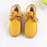 新款棉鞋女韩版冬季学生款可爱防滑短筒系带雪地靴女短靴厚底潮