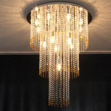 LED豪华水晶吊灯别墅客厅复式楼梯吊灯现代餐厅水晶灯酒店工程灯
