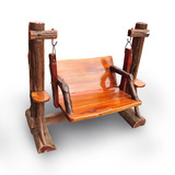 泰国工艺品家具装饰沙发室外庭院摇椅 东南亚实木装饰凳子