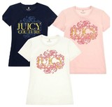 美国正品代购橘滋 Juicy Couture短袖T恤 新款烫金叶子JC系列现货