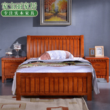 实木床单人床1米1.2米1.35米1.5米公主床橡木床成人双人床儿童床