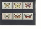 捷克斯洛伐克 1966  蝴蝶 自然保护 邮票