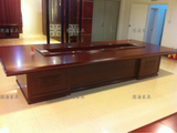 品牌新款特价4.2米高档会议桌油漆贴实木皮会议台