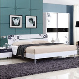 达美家具板式床双人床1.5米1.8米宜家简约现代排骨架子床特价促销