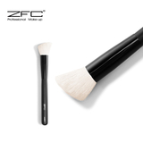 2015正品专卖ZFC高档单支刷白羊毛斜圆头腮红刷AMB02专业彩妆品牌