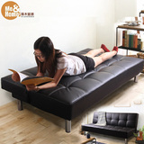 择木宜居 简易1.5 1.8米多功能两用小户型实木可折叠懒人沙发床
