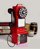 复古电话机模型 拍摄道具 酒吧装饰品摆件 服装店铺橱窗装饰挂件