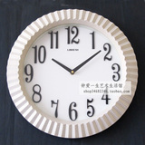 简约现代圆形钟表挂钟个性艺术壁钟立体数字石英钟客厅卧室墙钟表