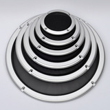 1#银4寸5寸6寸8寸10寸音箱装饰圈低音喇叭网罩扬声器保护罩高品质