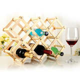 特价包邮 可折叠 创意实木酒架/木质红酒架木制葡萄酒架酒瓶架