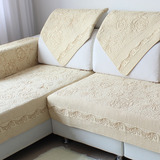 全棉刺绣玫瑰沙发垫坐垫布艺时尚防滑沙发垫欧式沙发巾沙发罩定做
