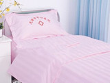 南丁格尔妇科医用枕套被套床单床上三件套粉色美容院床上用品包邮