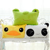 包邮可爱皇冠大黄鸭青蛙熊猫单人情侣枕头抱枕床头靠垫沙发靠枕