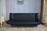 黑色皮革小户型布艺简易沙发单人双人沙发三人懒人沙发折叠沙发床