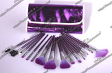 冲钻特价 16支紫色化妆套刷专业化妆刷+紫色荧光包包