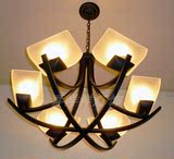 美式欧式吊灯铁艺灯仿古地中海客厅灯田园简约创意卧室书房餐厅灯