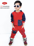 童装男童秋装小孩3-5周岁长袖儿童韩版纯棉运动卫衣两件套装潮