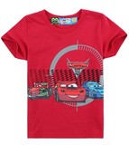 齐齐蛙正品  卡通汽车男女童夏季新款韩版纯棉短袖T恤7987