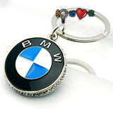 汽车钥匙链 别摸我BMW钥匙扣 创意礼品钥匙圈挂件(可刻字logo)