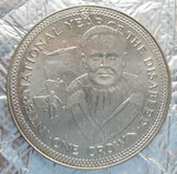 马恩岛1981年1克朗 · 国家残疾人年纪念币 --   --  道格拉斯