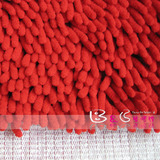 超细纤维雪尼尔地毯/茶几地垫/浴室防滑门前脚踏垫大红40x60麦