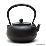 日本南部铁器老铁壶 小泉作老铁壶柚子型手工铁壶 茶壶1.7升 收藏