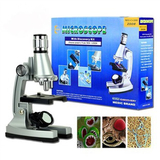 儿童简易显微镜学生专用科学高倍高清光学生物变焦目镜物镜1200倍