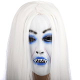 万圣节整人玩具化妆舞会乳胶面具恐怖多款白发魔女面具贞子面具