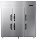 海尔六门风冷双机双温厨房冰箱、风冷无霜、SL-16002D4W