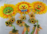 幼儿园太阳花 空中向日葵 吊饰挂饰 教室布置笑脸花挂件装饰用品