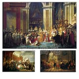 装饰画 世界古典名画 拿破仑加冕欧式宫廷人物  宫廷音乐会油画