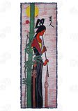 贵州少数民族工艺品 苗族手工艺品 蜡染画壁挂 彩色玉人43*120cm