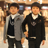 2015儿童西装新版春装童装男童小西装儿童小西服小孩韩版礼服外套