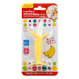 日本原装进口KJC 香蕉型宝宝婴儿牙胶磨牙棒 3个月以上医用级硅胶