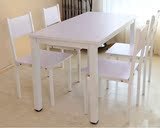 特价宜家钢木结构餐桌椅组合餐厅饭店食堂饭桌咖啡厅小方桌办公桌