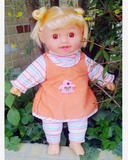 外贸过家家搪胶洋娃娃布娃娃 女孩儿童芭比公仔玩具有声音