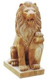 砂岩雕塑 狮子摆件 风水摆件 镇宅石雕 景观园林装饰 动物圆雕