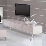 电视柜茶几 现代简约时尚 米色钢琴烤漆地柜 镶钻电视机柜 特价