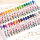 油画棒画笔12 24 36色套装宝宝幼儿园儿童油画棒蜡笔盒装文具批发