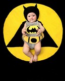 蝙蝠侠超人主题最新款影楼儿童摄影服装百天宝宝婴儿拍照造型衣服