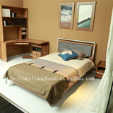 1米2特价单人床1.2米胡桃木色儿童床青少年板式床高箱储物环保23