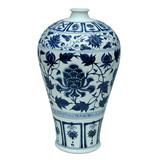 景德镇陶瓷 手绘 瓷器花瓶 梅瓶 仿元代青花 仿古精品 收藏品