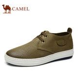 camel骆驼 头层皮商务休闲系带男鞋 透气耐磨