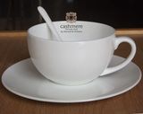 外贸出口 英式纯白色骨瓷咖啡杯碟套装 欧式卡布奇诺杯创意水杯