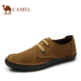 camel骆驼男鞋 日常休闲头层皮系带耐磨男鞋新款男士皮鞋
