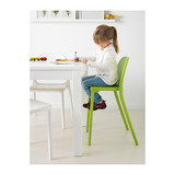 IKEA宜家正品 代购 乌尔班 儿童椅 少年书桌椅,高脚椅 绿色 白色