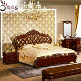 都喜欢新款 欧式床双人床 1.8实木床 法式床结婚真皮床新古典家具