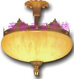 西朗美法式兰帝皇家装全铜天然云石灯饰卧室餐厅门厅玄关吸顶灯具