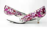 2014致尊漫妮高端品牌宝石钻石5厘米中跟女鞋婚鞋大小码定制订做